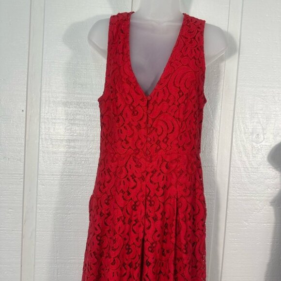 Anthropologie Jaeda Lace Wide-Leg Jumpsuit Moulinette Soeurs Size 8 EUC - Picture 4 of 10